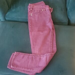 Silver Jeans Purple Straight Leg Denim